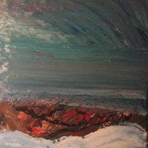 June Kaplan Painting - Breakwater