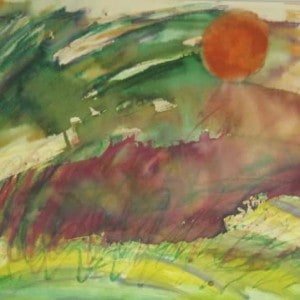 June Kaplan Painting - Buffalo
