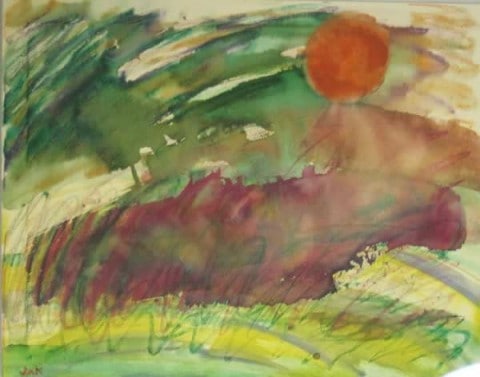 June Kaplan Painting - Buffalo