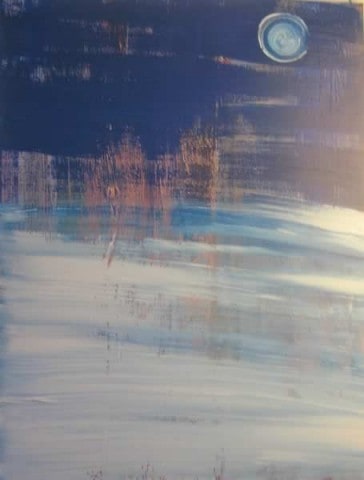 June Kaplan Painting - First Snow