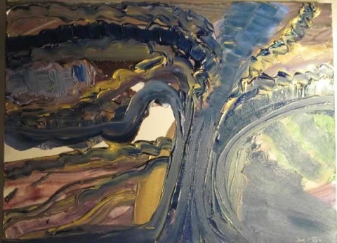 June Kaplan Painting - LumberJak