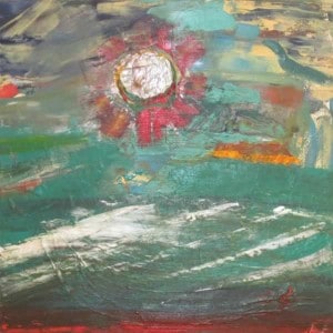 June Kaplan Painting - Salt Water
