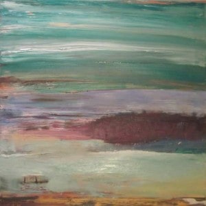 June Kaplan Painting - Some Secluded Isle