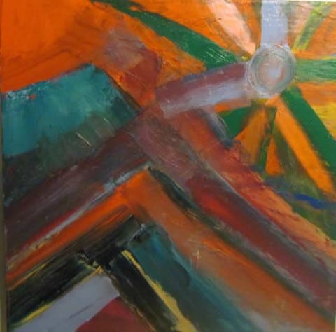 June Kaplan Painting - That Time of Day